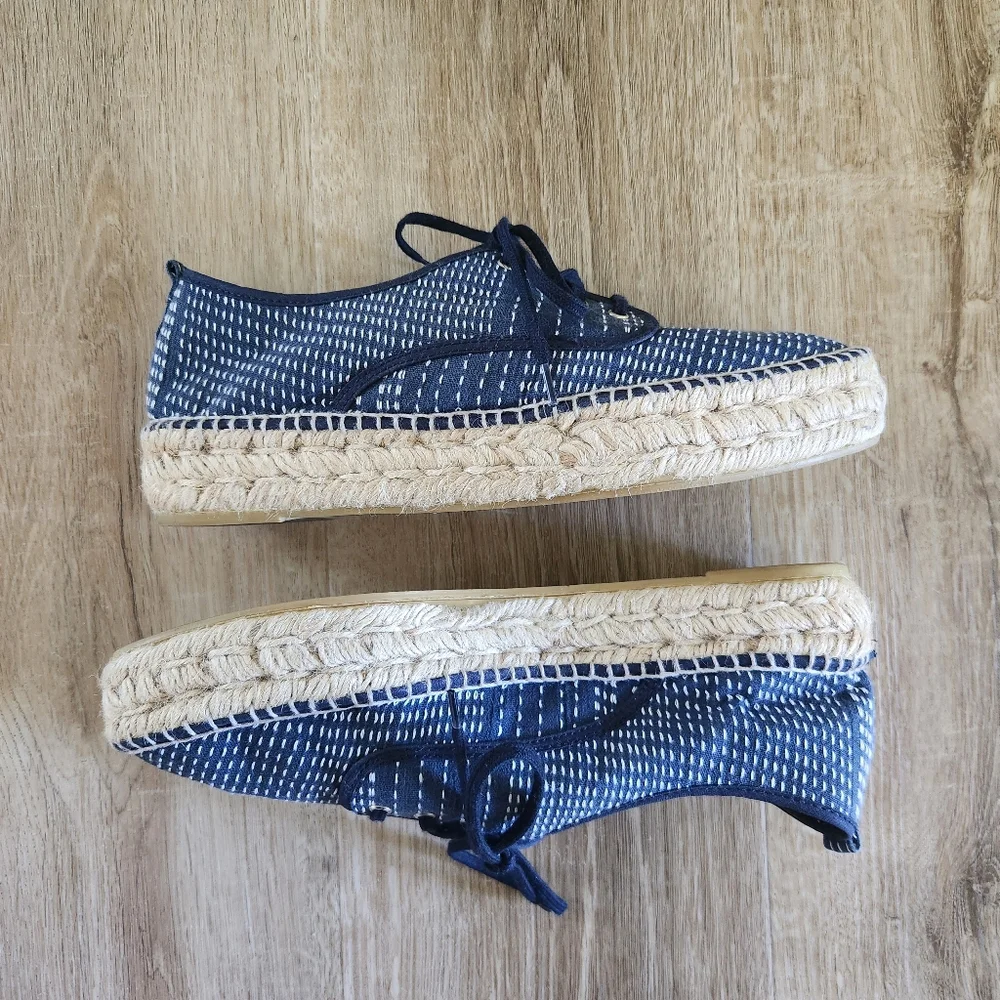 Loeffler Randall Women's Navy Blue Alfie Espadrille Sneakers - Picture 10 of 11